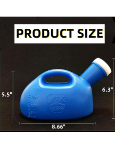 Orinal portátil 2000ML YUMSUM para hombres con tubo 130CM 2