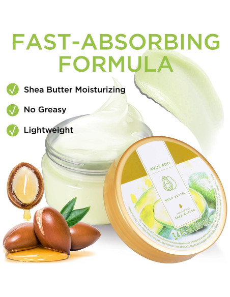 Manteca Corporal de Aguacate Princess Belle 100ml Hidratante Manteca Corporal de Aguacate Princess Belle 100ml Hidratante