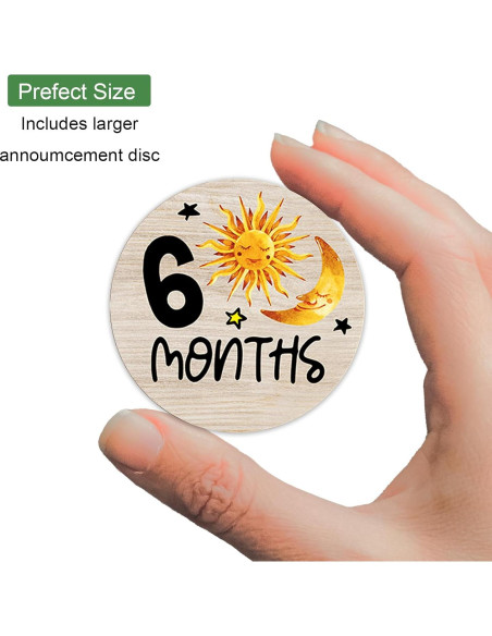 Círculos de Hitos para Bebés de Madera - 7 Pcs Astronauta