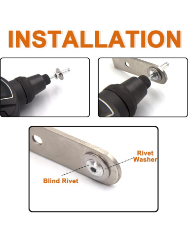 Kit de Arandelas de Remache de Respaldo 325 Piezas Acero Inoxidable