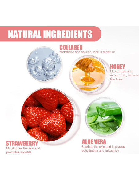 Paquete de 4 bálsamos labiales y mascarilla Sulily - Hidratación intensa