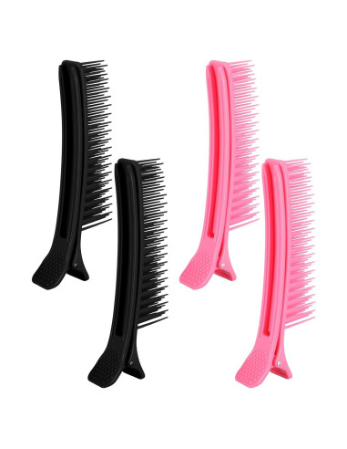 4 Clips de Agarre para Seccionar Cabello WJIAAA Antideslizantes