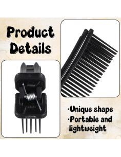 4 Clips de Agarre para Seccionar Cabello WJIAAA Antideslizantes 2