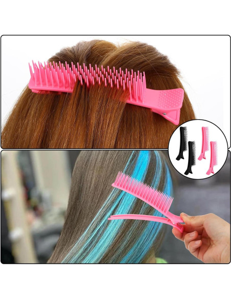 4 Clips de Agarre para Seccionar Cabello WJIAAA Antideslizantes
