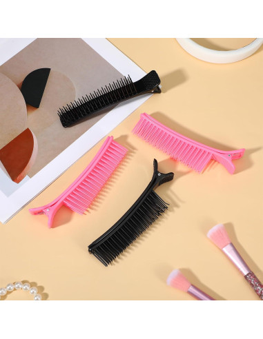 4 Clips de Agarre para Seccionar Cabello WJIAAA Antideslizantes