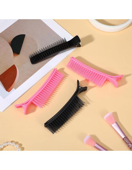 4 Clips de Agarre para Seccionar Cabello WJIAAA Antideslizantes