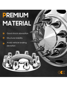 Kit Cubiertas de Eje SEHNSUCHT 33mm para Ruedas de Camión 2