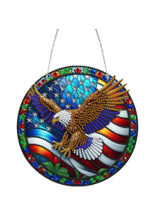 Kit de Pintura de Diamante Colgante Águila NQRSBUI 20x20cm