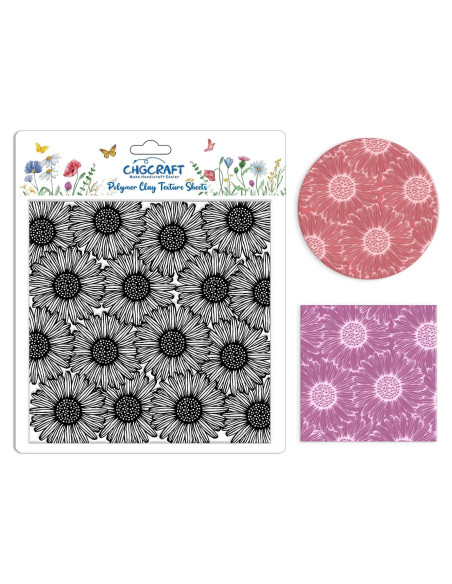 Almohadilla de Textura de Arcilla Polimérica CHGCRAFT 14x14 cm