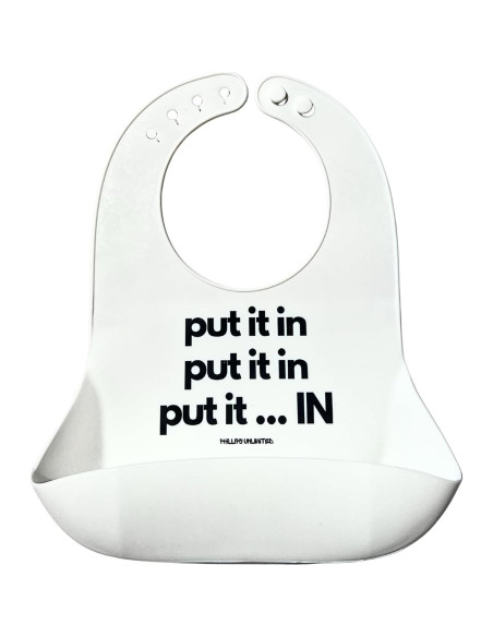 Babero de Silicona Libre de BPA Ponlo en con Bolsillo 29.2x25.4cm Babero de Silicona Libre de BPA Ponlo en con Bolsillo 29.2x25.4cm