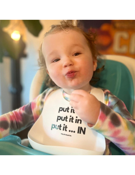 Babero de Silicona Libre de BPA Ponlo en con Bolsillo 29.2x25.4cm Babero de Silicona Libre de BPA Ponlo en con Bolsillo 29.2x25.4cm