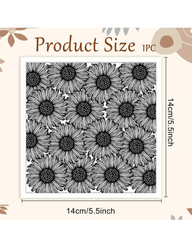 Almohadilla de Textura de Arcilla Polimérica CHGCRAFT 14x14 cm