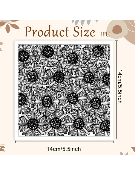 Almohadilla de Textura de Arcilla Polimérica CHGCRAFT 14x14 cm