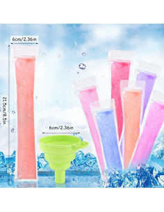 200 Moldes de Bolsas para Paletas BOSMIOW Libre de BPA 2