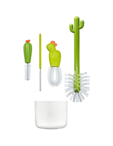 Juego de Cepillos de Limpieza Boon Cacti - 4 Piezas para Bebés
