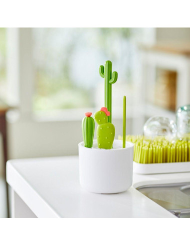 Juego de Cepillos de Limpieza Boon Cacti - 4 Piezas para Bebés