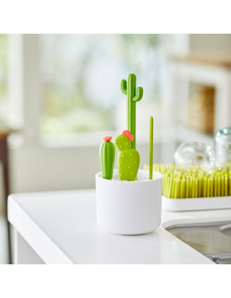 Juego de Cepillos de Limpieza Boon Cacti - 4 Piezas para Bebés