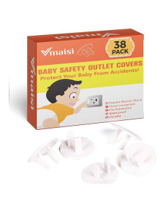 38 Cubiertas de Enchufe a Prueba de Niños Vmaisi Seguridad