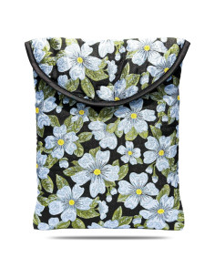 Funda para Laptop Linpr 11-12 Pulgadas Flor Azul