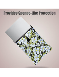 Funda para Laptop Linpr 11-12 Pulgadas Flor Azul 2
