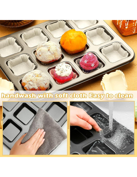 Conjunto de Moldes para Hornear Lallisa 2 Pcs + 500 Forros Cupcakes