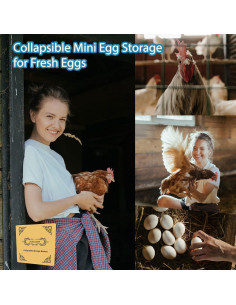 Cesta de Almacenamiento Redonda ZLGCLABY Plegable Dorada 22 cm 2