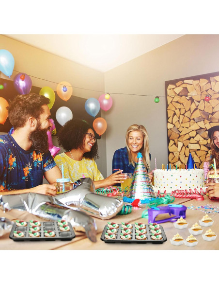 Conjunto de Moldes para Hornear Lallisa 2 Pcs + 500 Forros Cupcakes