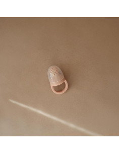 Chupete de Alimentación de Silicona Mushie Rosa 6 Meses+ 2