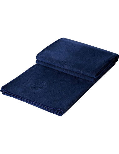 Toalla de Yoga Manduka eQua - Microfibra, 182 cm, Color Medianoche