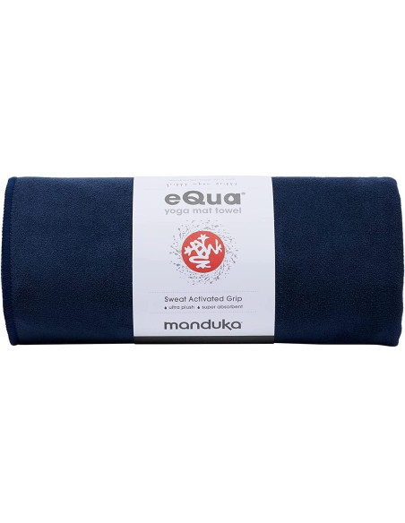 Toalla de Yoga Manduka eQua - Microfibra, 182 cm, Color Medianoche Toalla de Yoga Manduka eQua - Microfibra, 182 cm, Color Medianoche