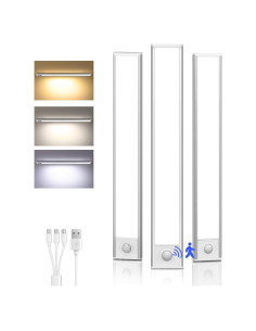 Luces LED Bajo Gabinete Inalámbricas AMETHEUS 20.32cm 3 Pcs