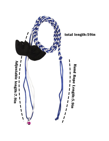 Arnés y Correa para Hámster Rebecca RX-002 - Chaleco Azul