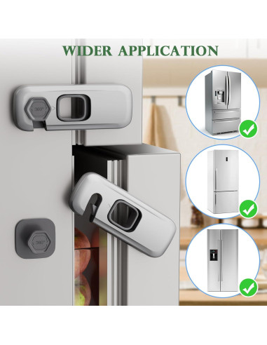 5 Cerraduras de Seguridad para Niños DENENTT - Gris