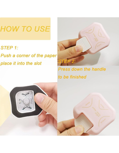 Troquelador de Esquinas 3 en 1 PRENDI - Rosa, Amarillo, Morado