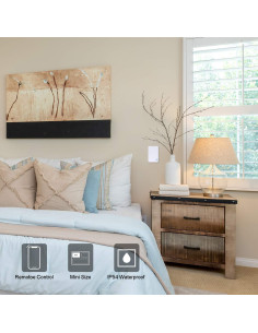 Interruptor Inalámbrico Mini Thinkbee SW-SK1&R01, Control Remoto 600m 2