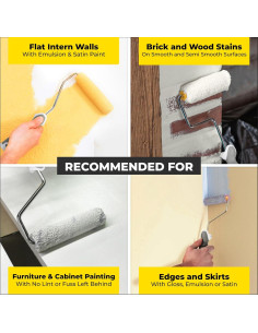 Juego de Rodillos de Pintura Mini Luigi 4" (10.16 cm) - 6 Piezas 2