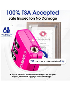 Candado de Combinación TSA Sure Lock 4 Dígitos para Equipaje 2