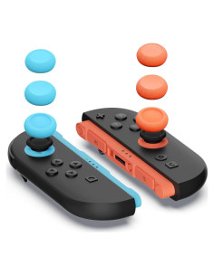 Juego de Empuñaduras para Pulgar Tyasoleil 6PCS Naranja+Azul