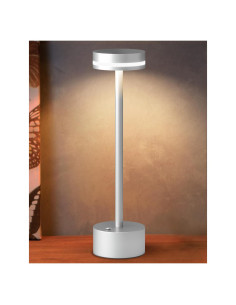Lámpara de Mesa Inalámbrica LED FUNTAPHANTA Plata 4000mAh