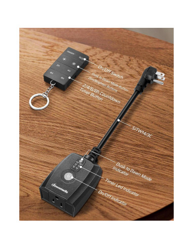 Regulador de Crepúsculo a Amanecer Dewenwils 30m LED/Tungsteno