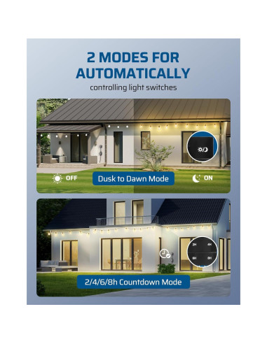 Regulador de Crepúsculo a Amanecer Dewenwils 30m LED/Tungsteno