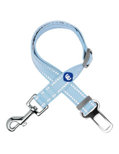 Cinturón de Seguridad Reflectante para Perros Blueberry Pet, Azul Bebé