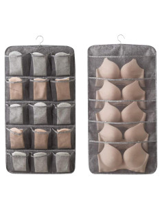 Organizador Colgante de Sujetadores Bseash con 15 Bolsillos 3D