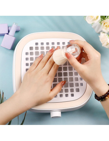 Cepillo de Polvo BQAN para Uñas y Maquillaje Transparente