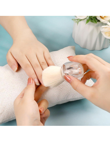 Cepillo de Polvo BQAN para Uñas y Maquillaje Transparente