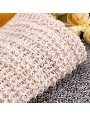 BBTO 5 Bolsas de Jabón Natural Sisal Exfoliante 9x14 cm