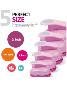 Troqueladora Manual BearBoss 5 Pzs - Formas Circulares DIY 2