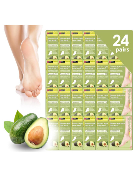 Mascarilla para Pies Derma Beauty 24 pares Hidratación Aguacate Mascarilla para Pies Derma Beauty 24 pares Hidratación Aguacate