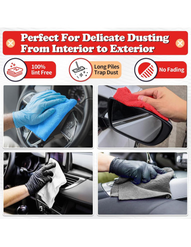 Toallas de Microfibra FIXSMITH, Paquete de 24, 29.2 cm