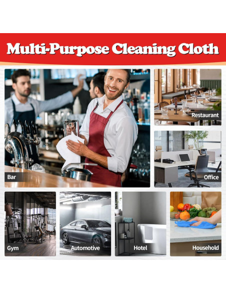 Toallas de Microfibra FIXSMITH, Paquete de 24, 29.2 cm